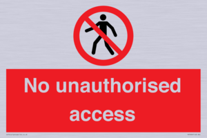 No unauthorised access